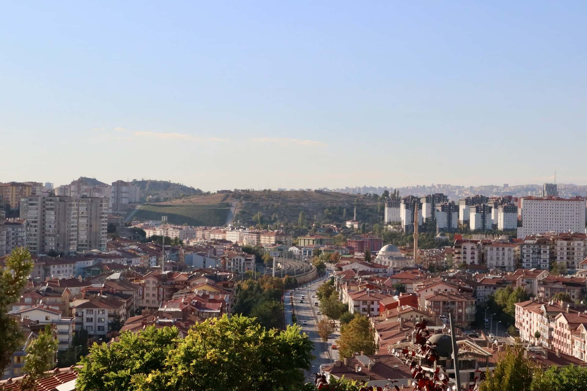 Vista panorámica de Ankara, Turquía